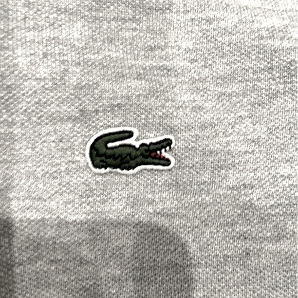 Lacoste polo light gray, size 10, 2nd tee has threading loose in side. Easy fix - Picture 5 of 10